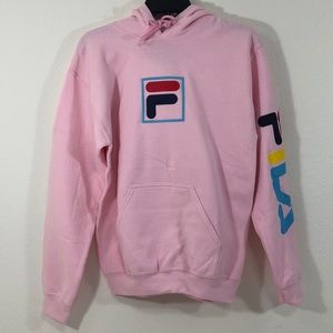 FILA Pink Hoodie Unisex Size medium new